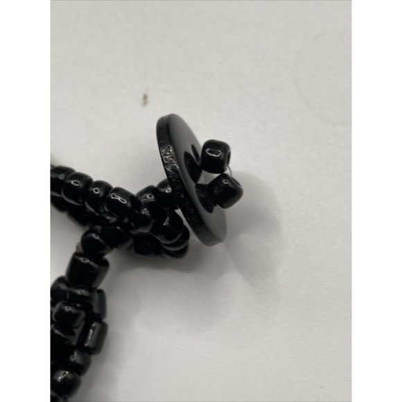 Mother of Pearl MOP Irresistible Gray Colors Flower 16" Necklace Seed Beads - Picture 10 of 10